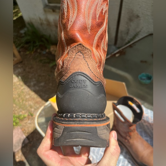 Cody James Decimator 9.5 Nano Comp Toe Oiled Leather Waterproof NEVER WORN - Picture 3 of 12